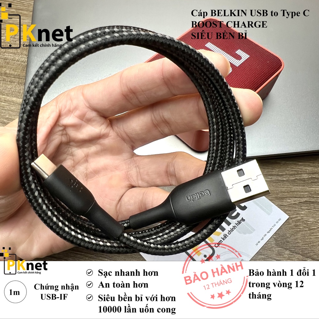 Cáp Belkin USB type C 3.1 dài 1M và 1.5M thương hiệu Mỹ