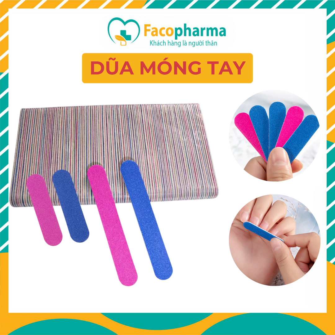 Dũa móng tay hỗ trợ làm móng tiện dụng dũa mini 2 bề mặt nhám dễ dàng mang theo và bỏ túi