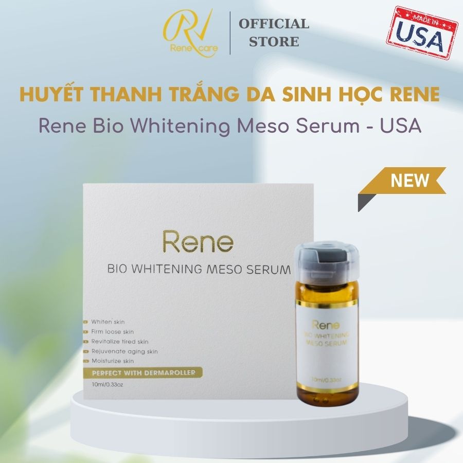 Huyết thanh trắng Da sinh học Rene Bio Whitening Meso Serum 10ml - USA