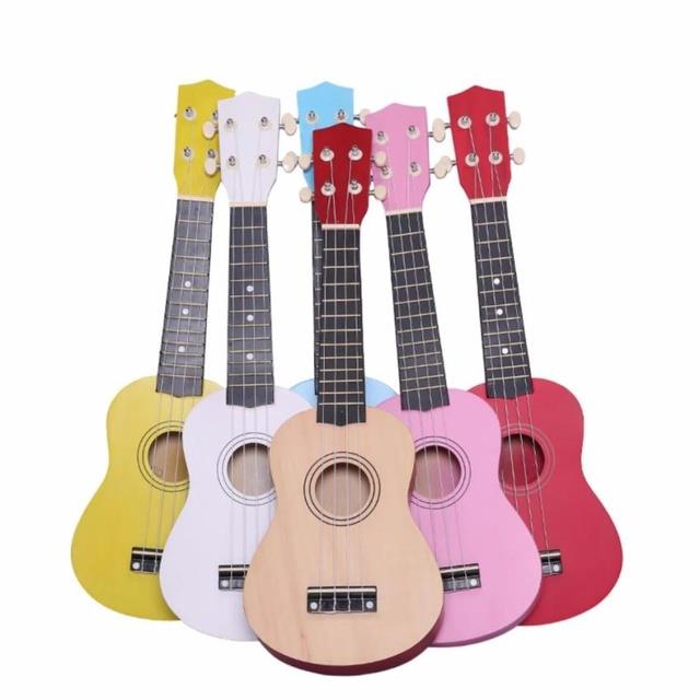 ✼✗  [HOT DEAL] Đàn Ukulele Soprano màu trơn tặng kèm phụ kiện giá rẻ (có sẵn)