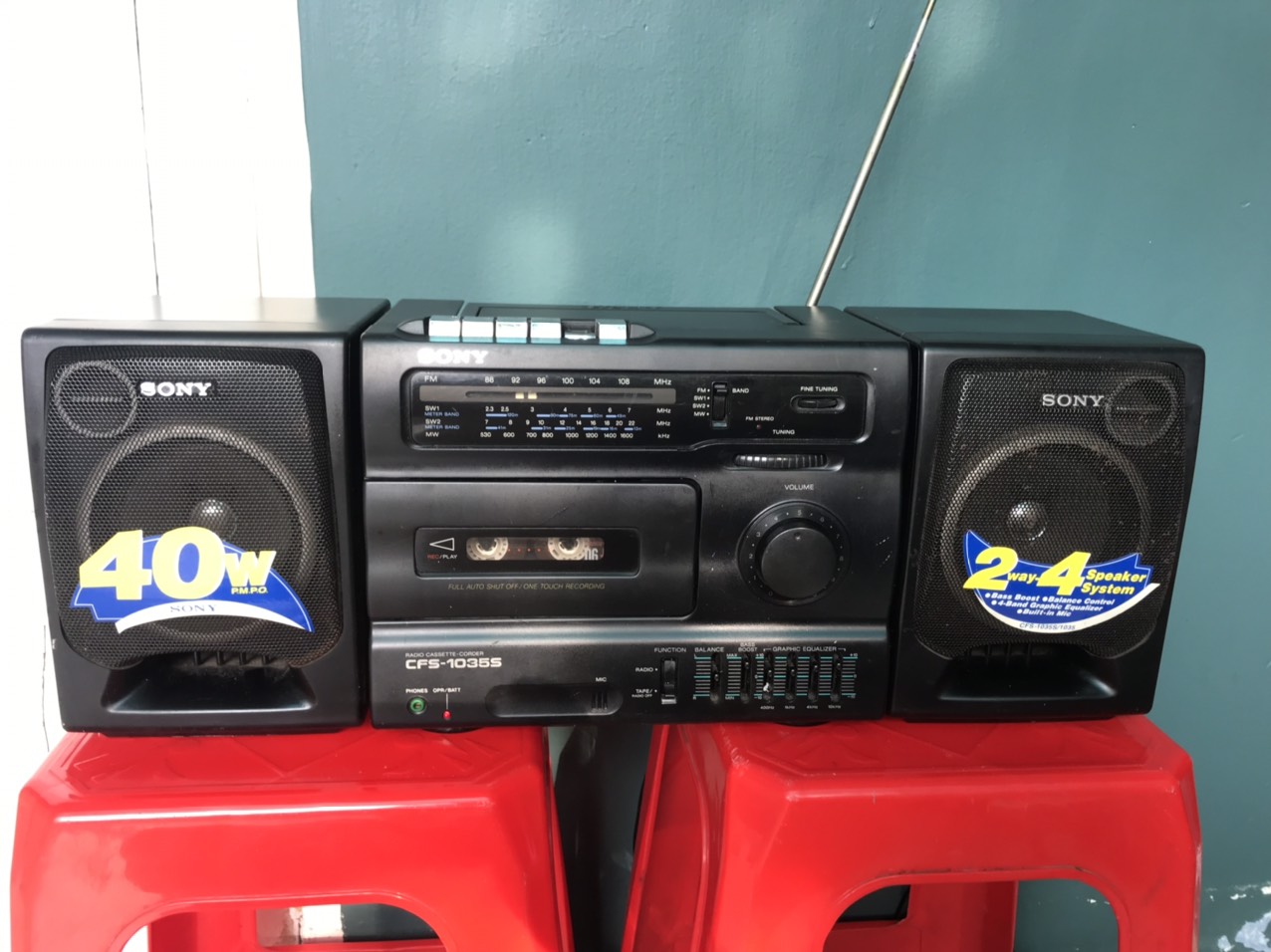 Radio cassette sony cfs 1035s