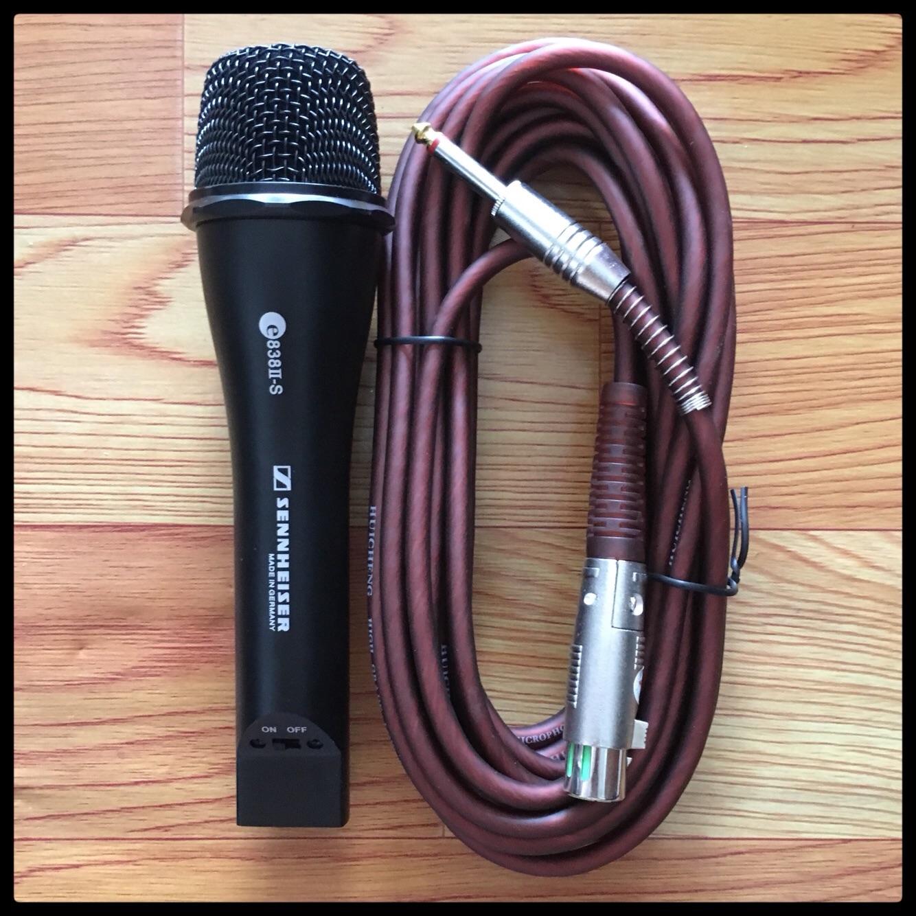 [HCM][DÀN HÁT ÂM THANH] Micro Có Dây Hát Karaoke Micro Có Dây  Sennheiser 838 II Âm Thanh Chuẩn Chống Hú Chống Rè Cực Tốt Vỏ Mic Chống Va Đập Dây Dài 5m…..