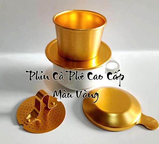 [HCM]Phin pha cà phê cao cấp màu vàng cam Motherland coffee