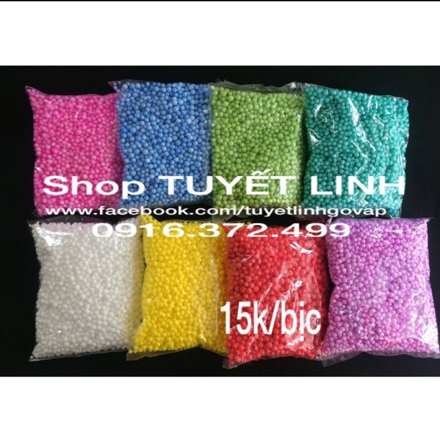 [Lấy mã giảm thêm 30%] Hạt xốp màu làm hoa