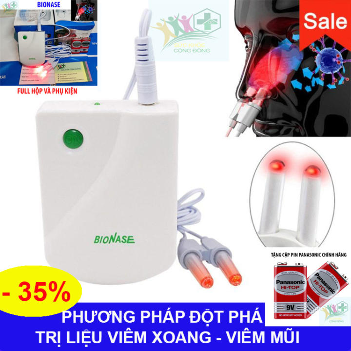 Máy trị liệu viêm xoang viêm mũi dị ứng Bionase (đủ hộp và phụ kiện) Bảo hành 2 năm
