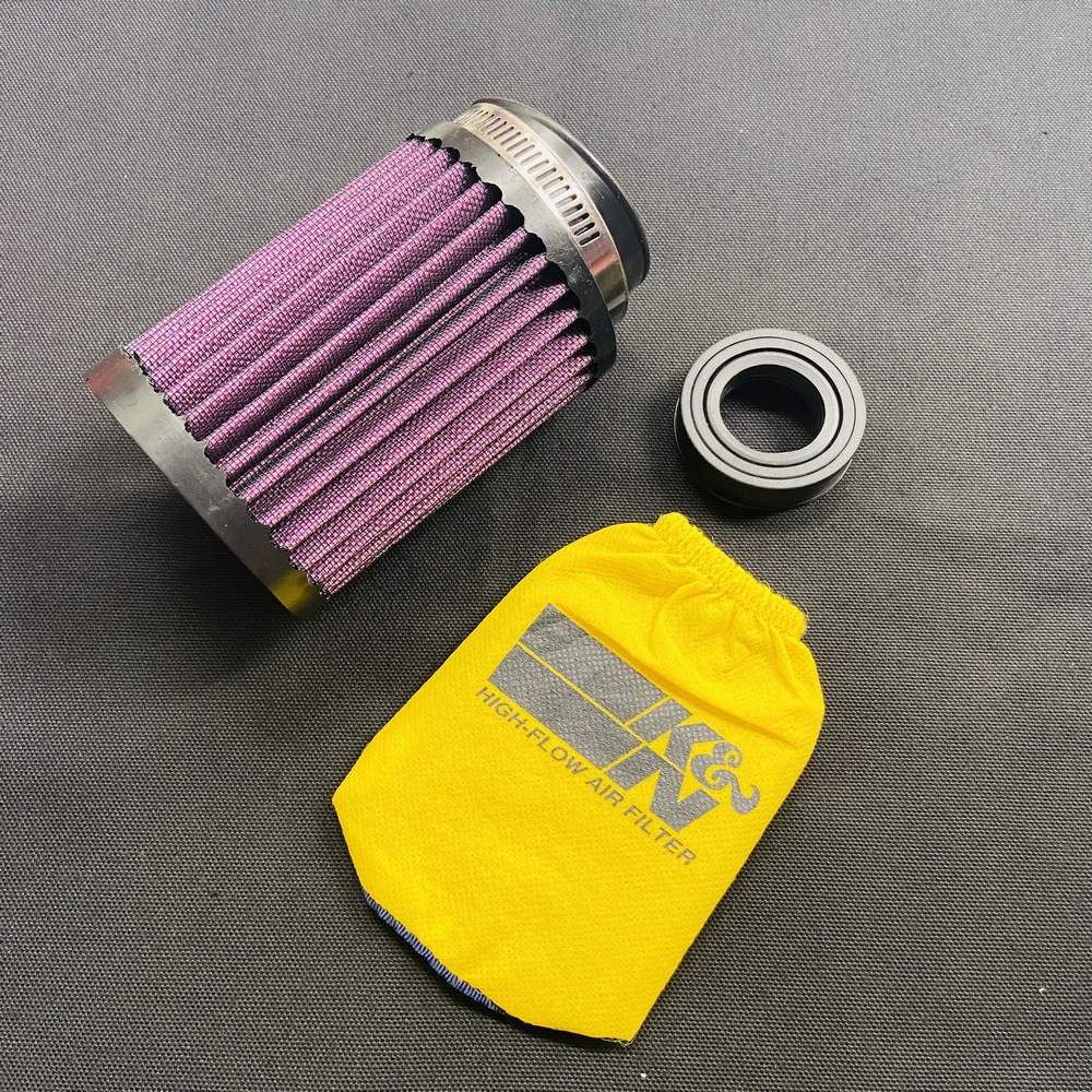 [HCM]( MÀU VÀNG) Lọc gió trụ KN 1208 lưới thép kèm áo trùm mưa lọc gió sử dụng cho SATRIA SONIC EXCITER