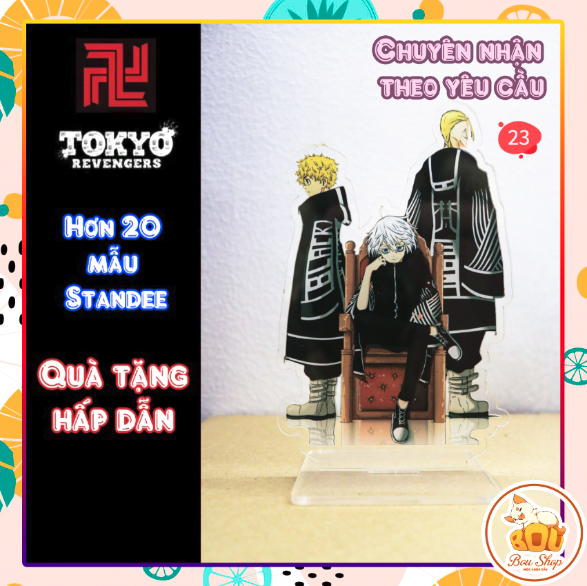 [HCM]Tượng đứng Standee  Tokyo Revengers -  Kịch trường của Takemichi Acrylic Mica Anime + Hộp đèn theo yêu cầu