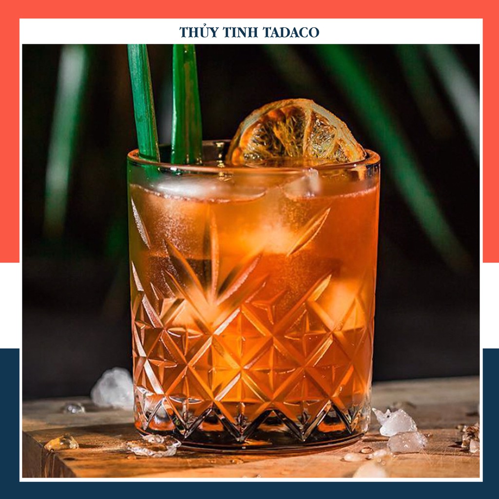 Ly thủy tinh deli whisky king rock 340ml tdc033-2 | đạt chuẩn iso9001