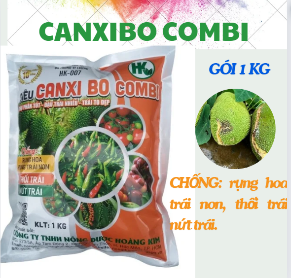 Siêu canxi bo. 1kg/ chống rụng bông, trái non, cứng cây, xanh lá