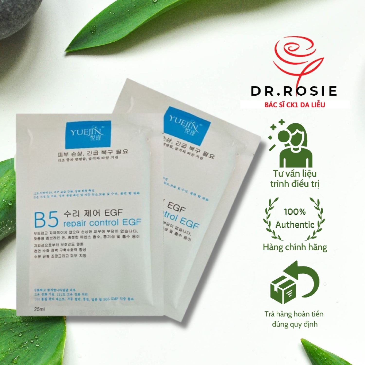Mặt nạ yuejin b5 & egf chuyên cấm ẩm & phục hồi da hư tổn - bác sĩ hoa