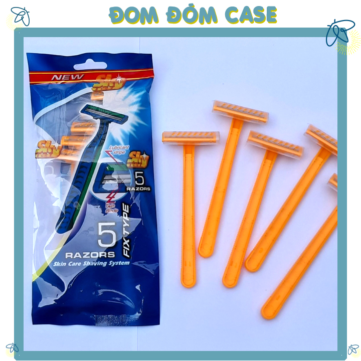 Bộ 5 dao cạo râu razors 1 bịch 5 cái 2 lưỡi