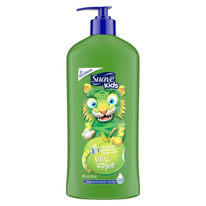 Sữa tắm gội xả cho trẻ em 3 in 1 suave kid của mỹ 532ml mẫu mới có vòi