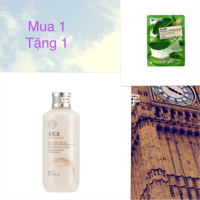 Nước hoa hồng gạo The Face Shop Rice Ceramide Moisture Toner-Srm gạo 150 ml đảm bảo cung cấp các sản phẩm đang được săn đón trên thị trường hiện nay