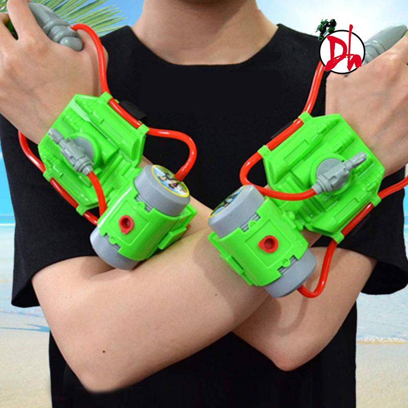 Súng nước đồ chơi,súng phun nước kiểu máy bắn tơ người nhện đeo tay