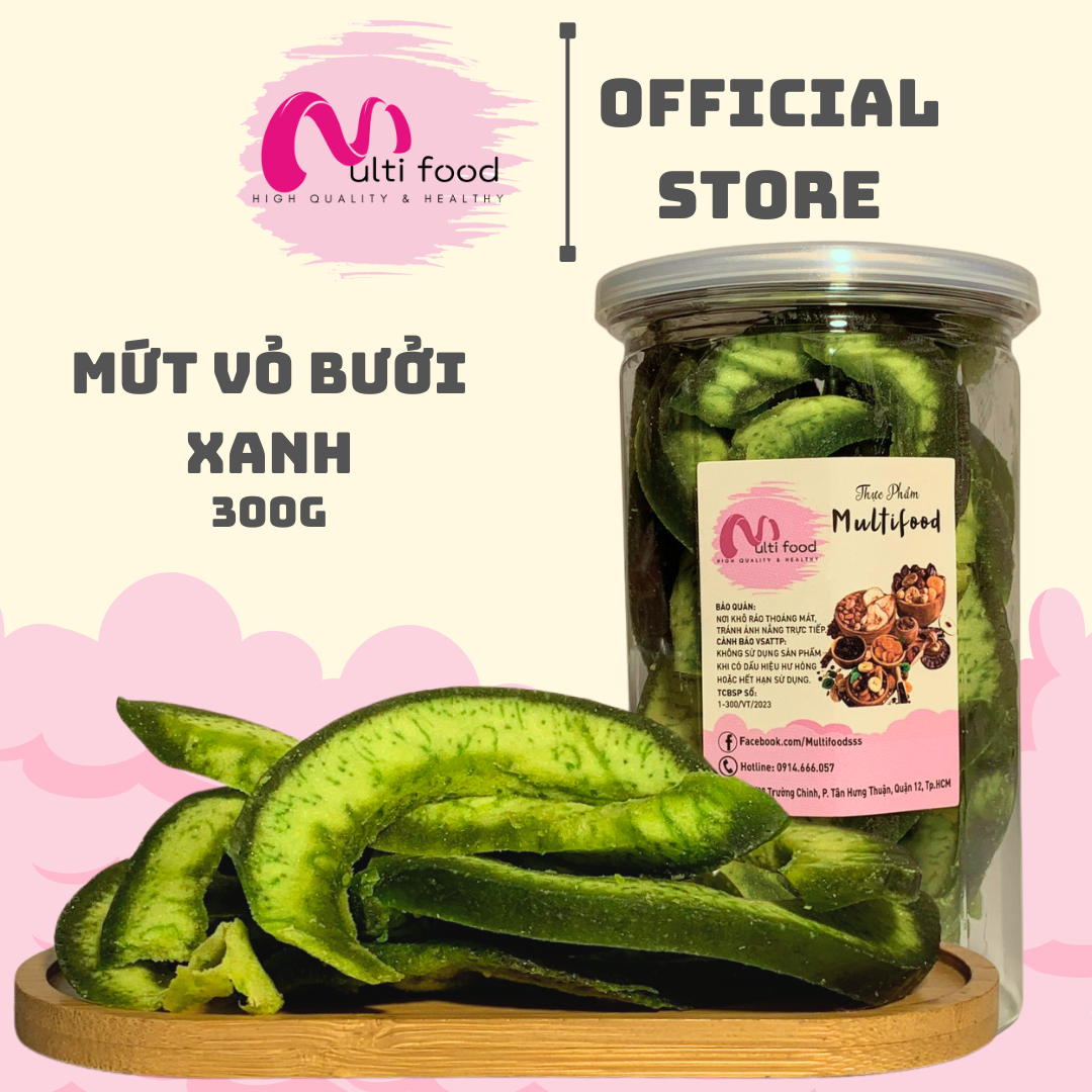 300g mứt vỏ bưởi xanh multifood