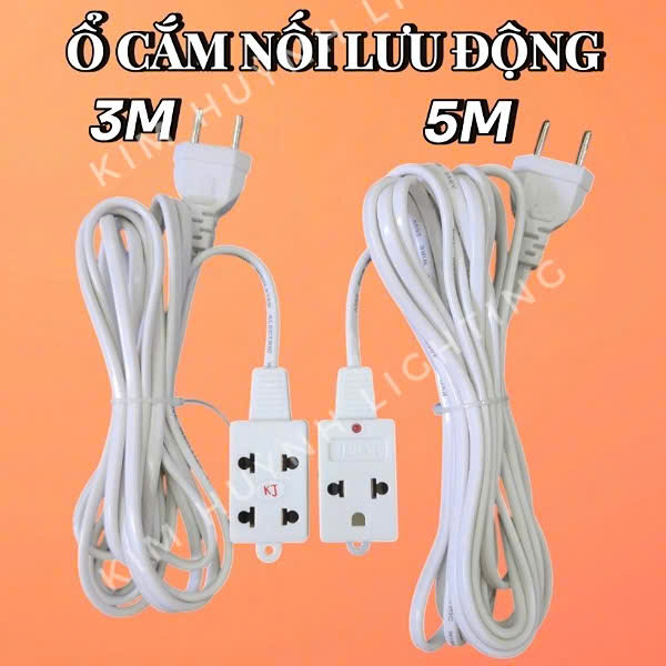  Ổ cắm lưu động liền dây dây điện nối dài ổ cắm nối dài 3m 5m 