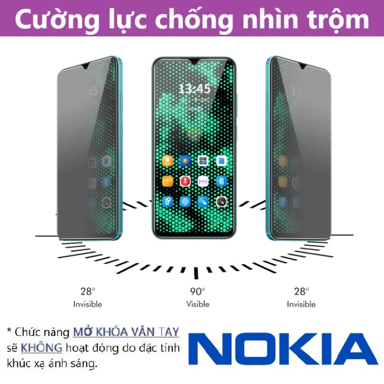 Cường lực Chống nhìn trộm Nokia G10 / G11 / G11+ / G11 Plus (Full Màn, Full Keo)