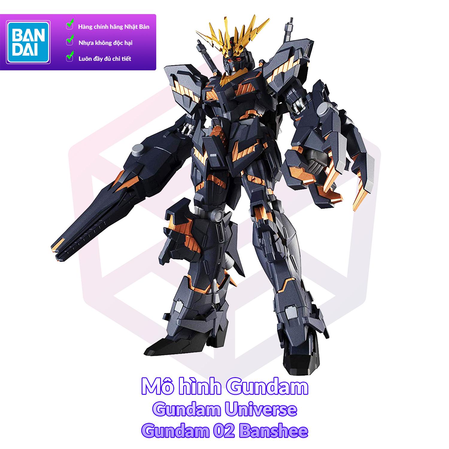 Mô Hình Gundam Bandai GU-05 Unicorn Gundam 02 Banshee Gundam Universe Gundam UC