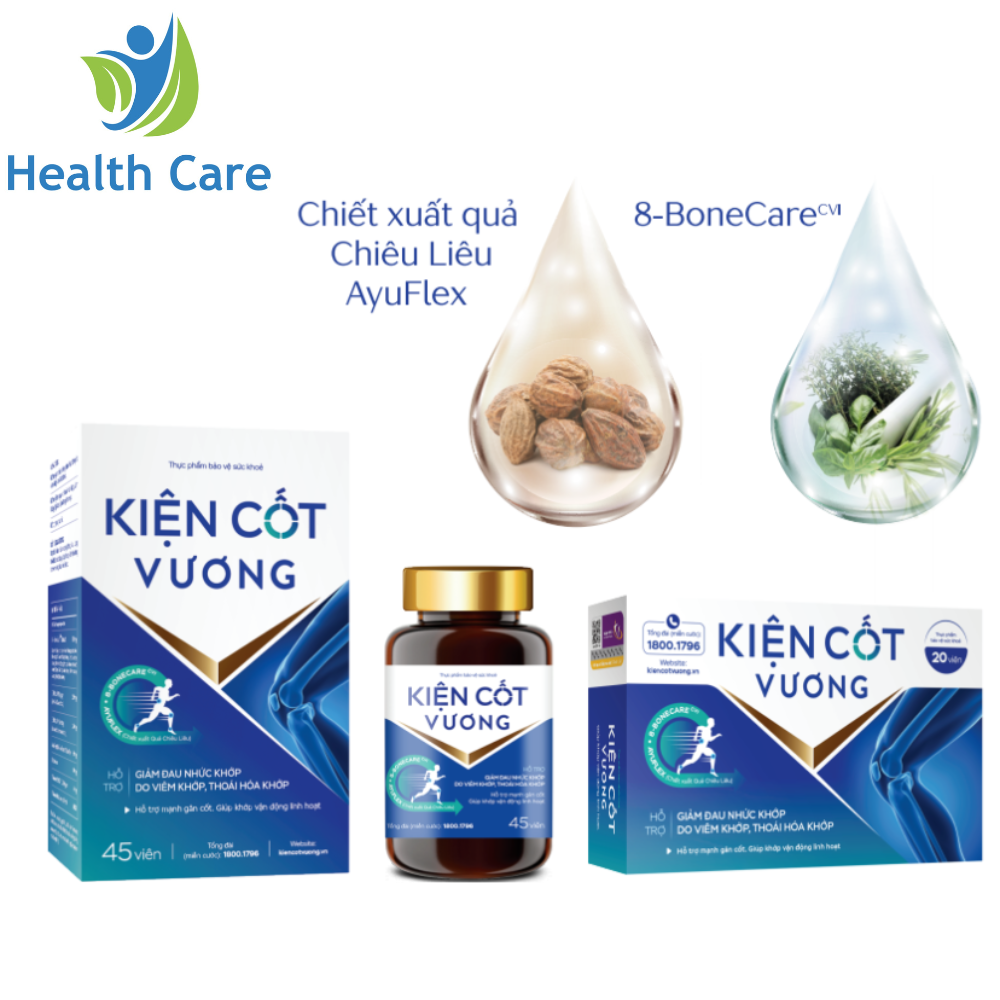 Viên uống Xương Khớp - Kiện cốt vương, hỗ trợ giảm đau khớp, viêm khớp, thoái hoá khớp, tái tạo sụn khớp, mạnh gân cốt.