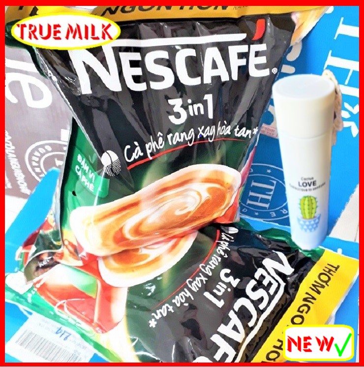 [tặng bình] Combo x2 tuis Nescafe Túi Xanh (46gói x 17g/Tui) - Ca phe rang xay hoa tan - cafe sữa đá