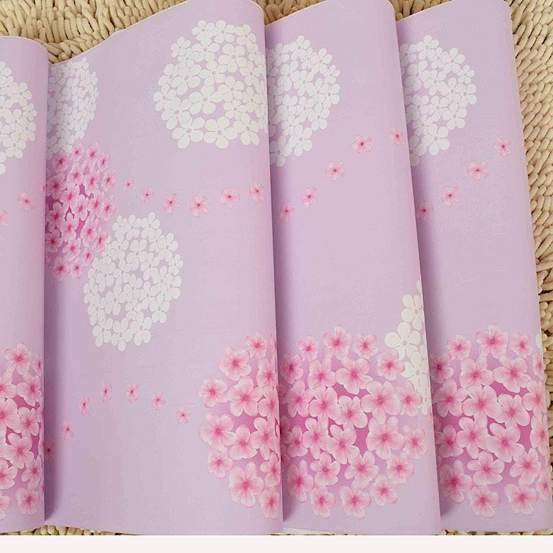 [HCM]Combo 10m giấy dán tường CẨM TÚ CẦU HỒNG có keo sẵn - Khổ 45cm