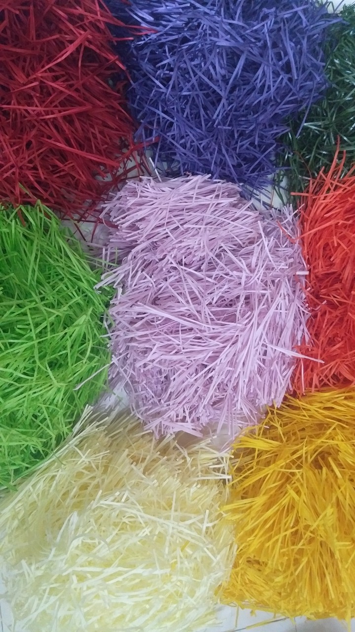Giấy rơm lót hộp quà nhiều màu 50gr, 100gr❤🧡💛💚💙💜💝