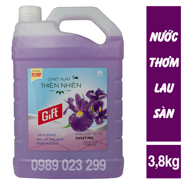 [HCM]Nước Thơm Lau Sàn Nhà Gift Đậm Đặc 38kg Tím SWEET IRIS