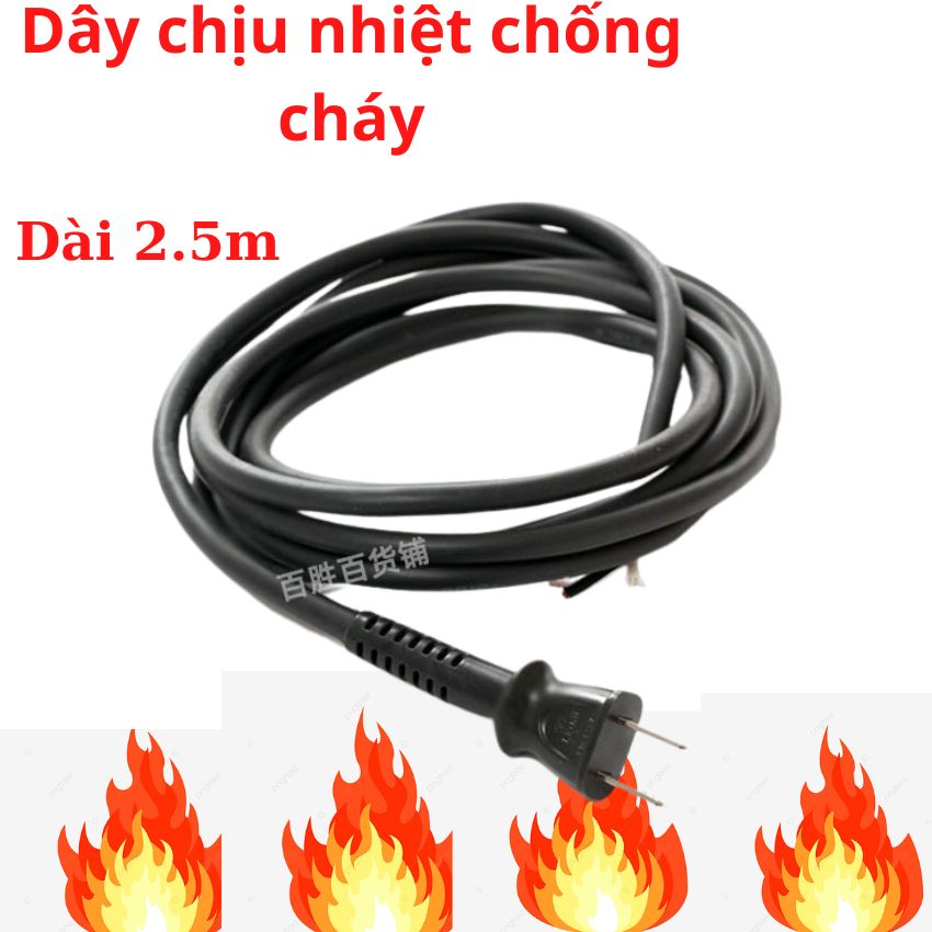 Dây điện chịu nhiệt chống cháy -dùng cho dây nguồn máy hàn nhiệt và các dây nguồn máy móc