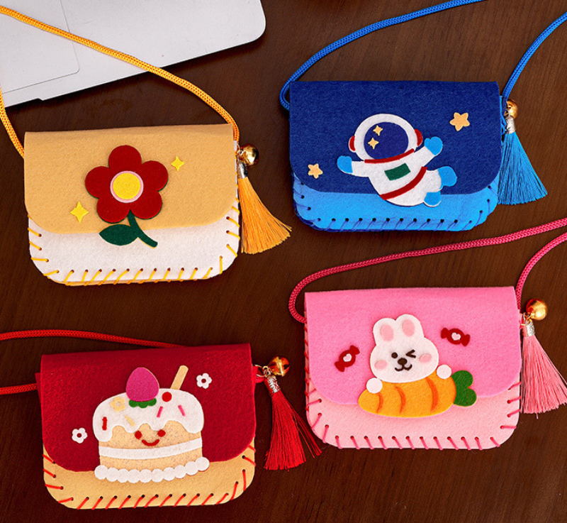 TÚI XÁCH THỦ CÔNG CHO BÉ TỰ LÀM, ĐỒ CHƠI HANDMADE CHO BÉ