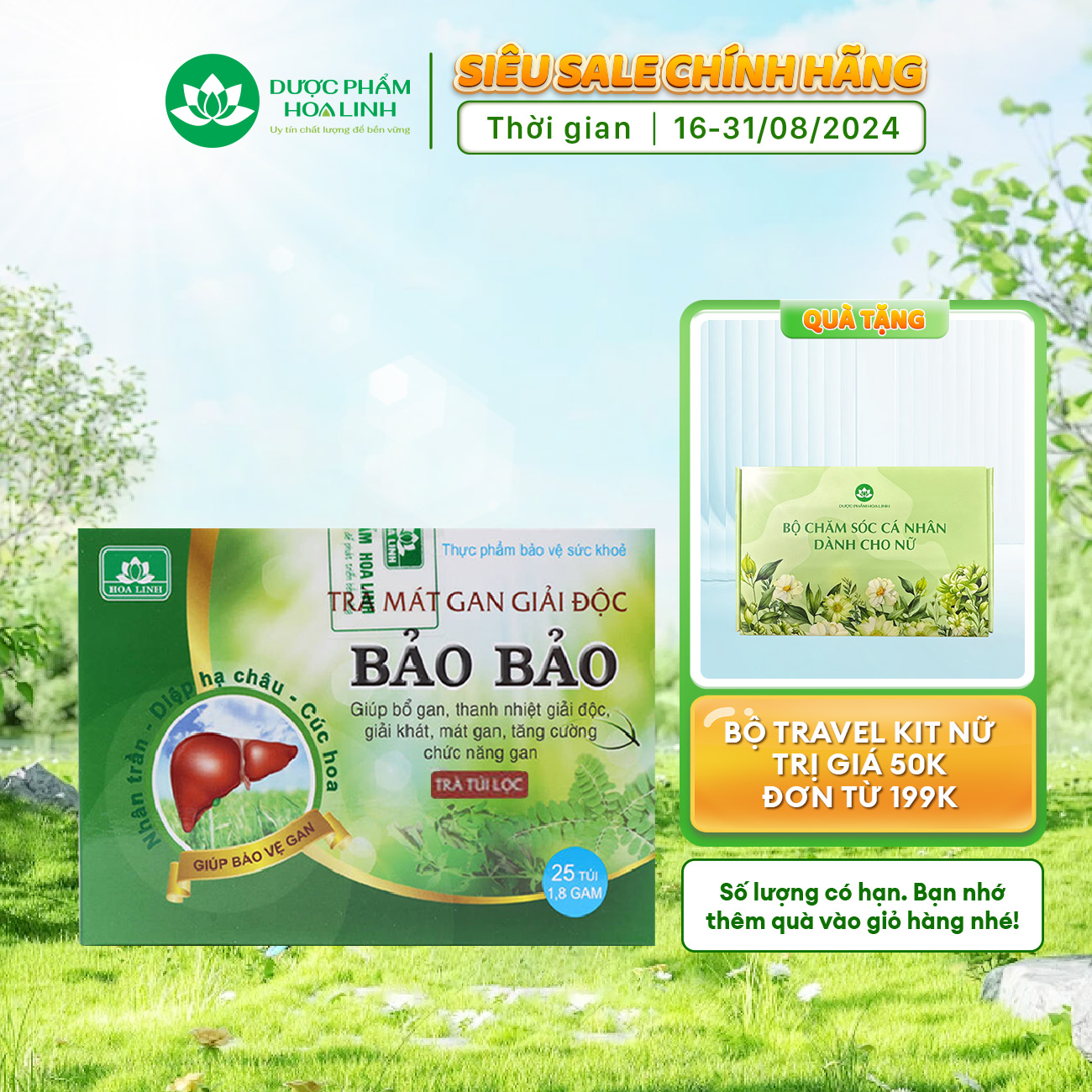 Trà túi lọc Bảo Bảo - Hộp 25 túi