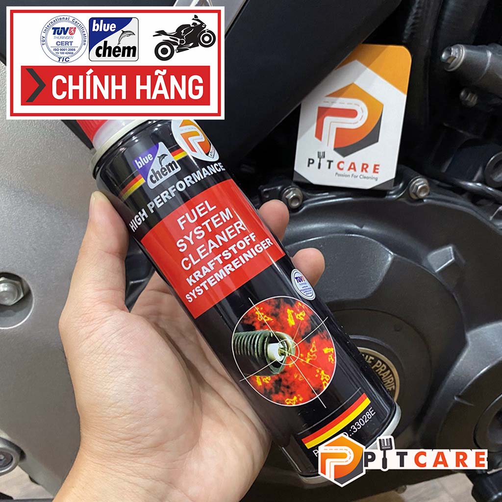 Dung Dịch Vệ Sinh Hệ Thống Xăng Bluechem Fuel System Cleaner 250ml Làm Sạch Buồng Đốt Hiệu Quả