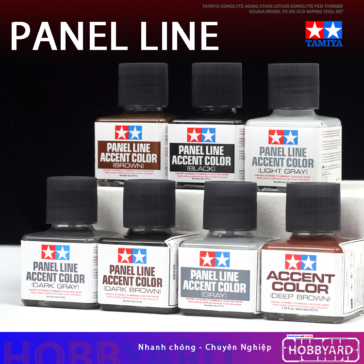 Panel line accent color Tamiya - Dung dịch kẻ lằn chìm cho mô hình Gundam Gunpla - màu đen 87131