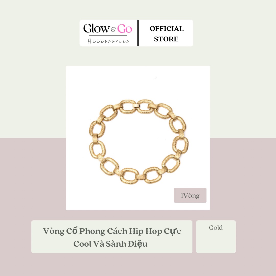 Vòng Cổ Phong Cách HipHop Cực Cool và Sành Điệu Ingemark Punk Cuban Thick Chain Statement Necklaces & Pendants Unisex New Exaggerated European & America Heavy Metal Choker Collar