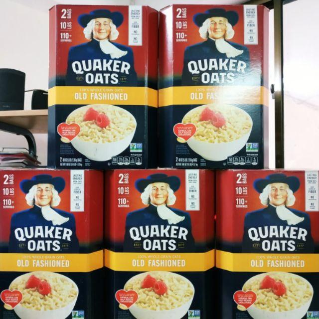 [HCM][Mẫu Mới] 2 Thùng Yến Mạch Quaker Oats Mỹ 4.53kg