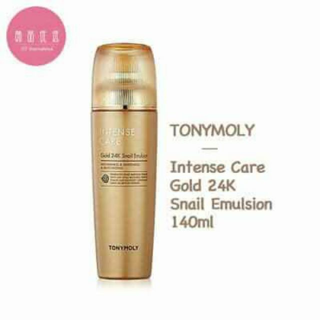 Sữa dưỡng da chống lão hóa nhớt ốc sên, vàng 24K TonyMoly Intense Care Gold 24k Snail Emulsion