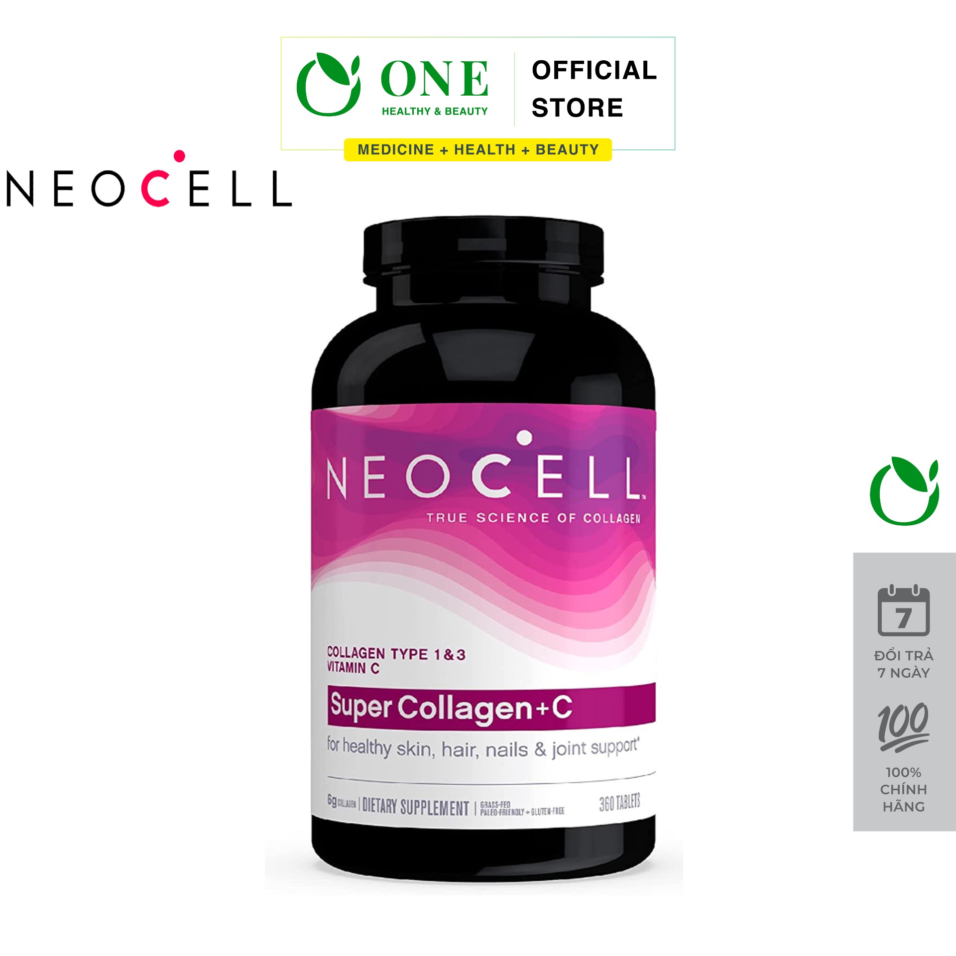 Viên uống collagen neocell super collagen +c type 1, 3 250 viên, 360 viên - neocell chính hãng