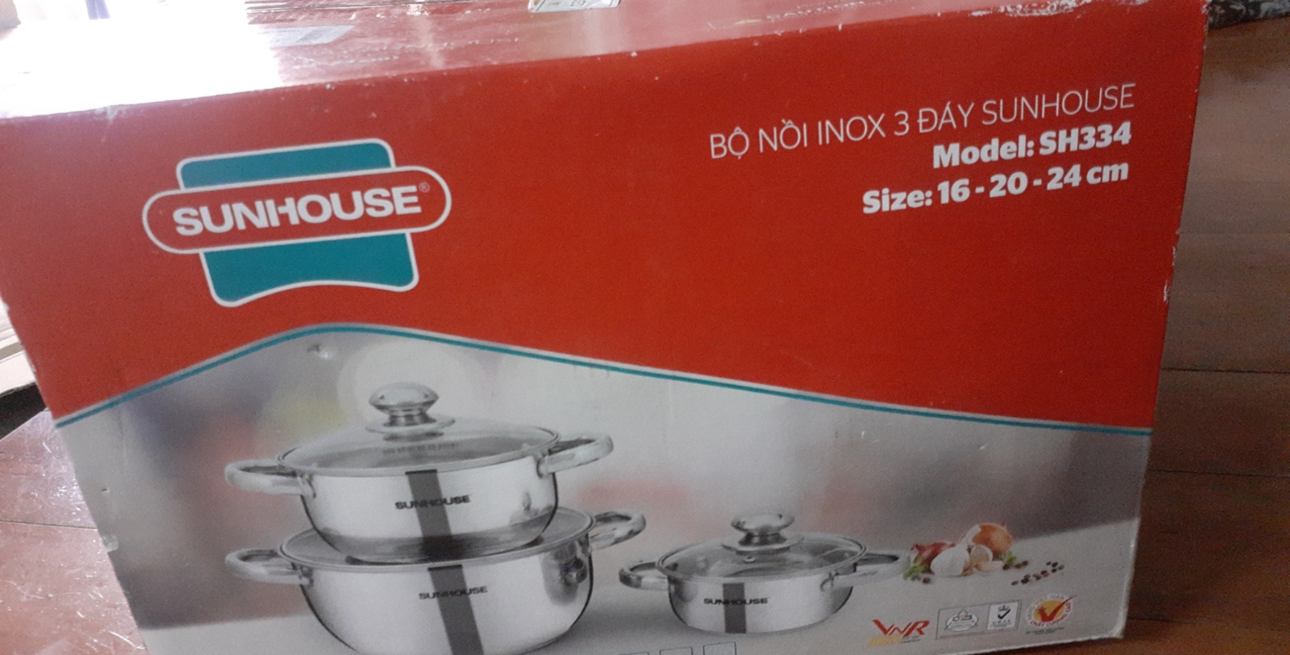 Bộ nồi ANOD SUNHOUSE SH 6633 Và SH 6634  -------6638