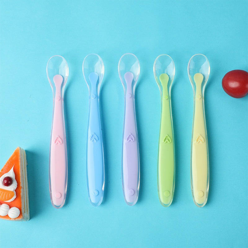 Thìa ăn dặm cho bé đầu silicon