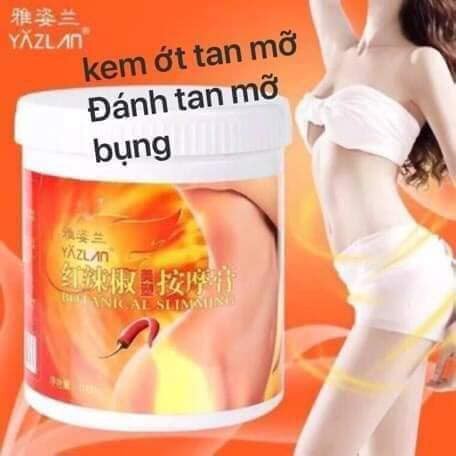 Kem tan mỡ ớt kem đánh bụng giảm béo. Hũ to 1kg Giảm Béo An Toàn