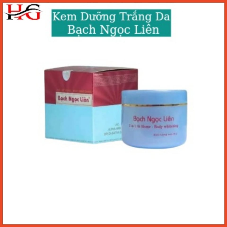 Kem dưỡng trắng da toàn thân bạch ngọc liên 2 in 1, kem body xanh spa 90g