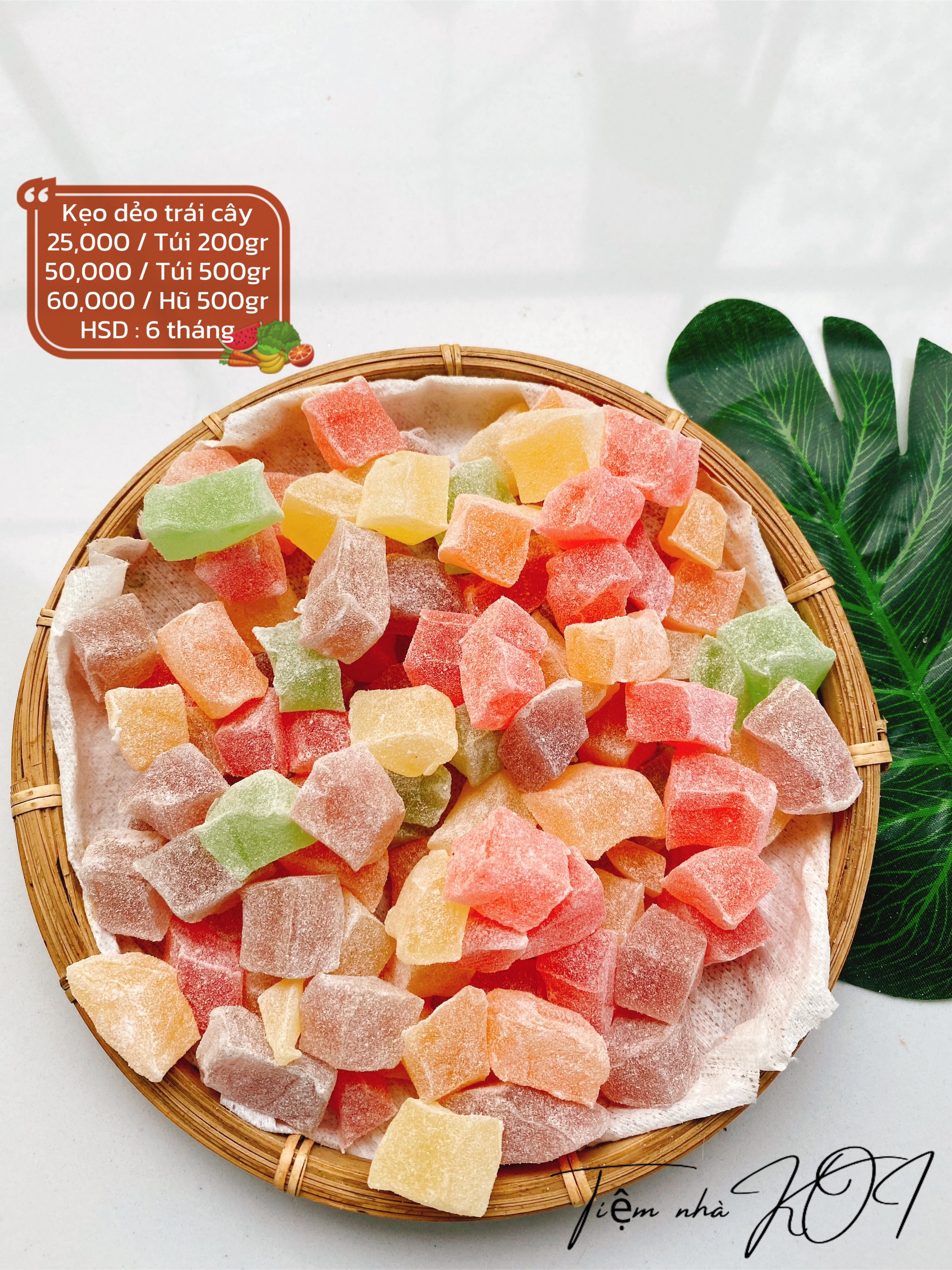 Kẹo dẻo trái cây/ Túi 500gr - Đặc sản Đà Lạt