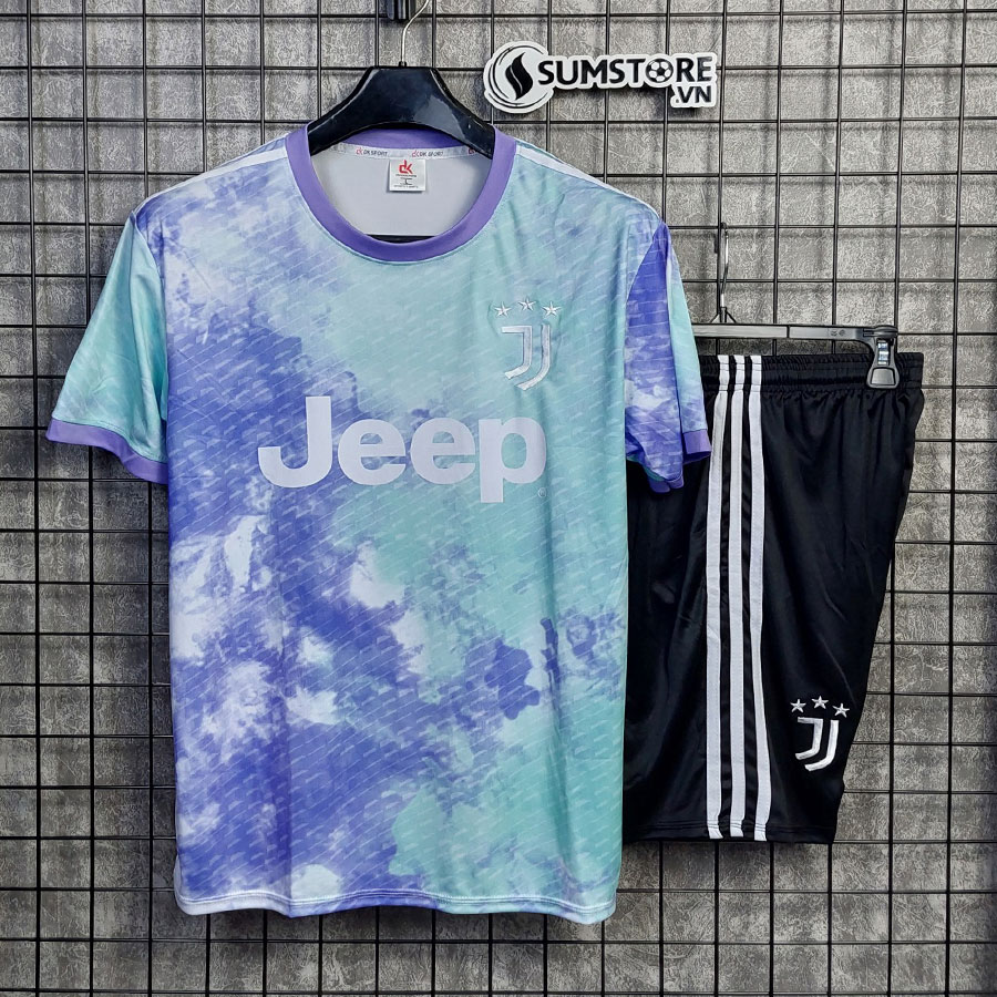 Bộ Quần Áo Đá Bóng Thể Thao CLB Juventus Convis 2024 Vải Thun Lạnh Cao Cấp