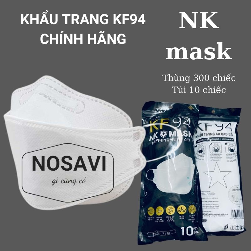 Khẩu trang y tế kf94 4d mask kháng khuẩn ngăn giọt bắn bụi mịn nk mask hàng chất lượng cao cho người lớn và trẻ em shop nosavi.