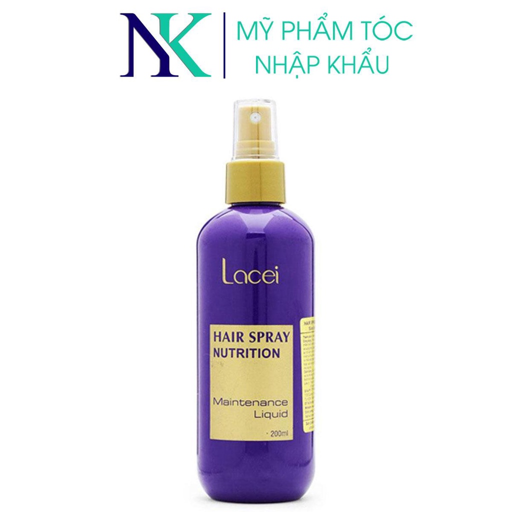 Xịt dưỡng lacei hair spray nutrition dưỡng ẩm tóc khô 200ml