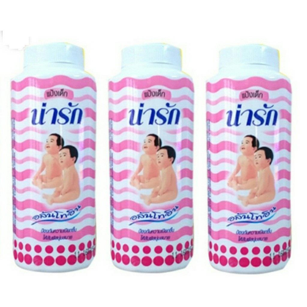 [HCM] Combo 03 Phấn rôm Narak 25g/1 chai hương thơm dịu nhẹ  rôm sẩy trẻ em cả người lớn Thái Lan