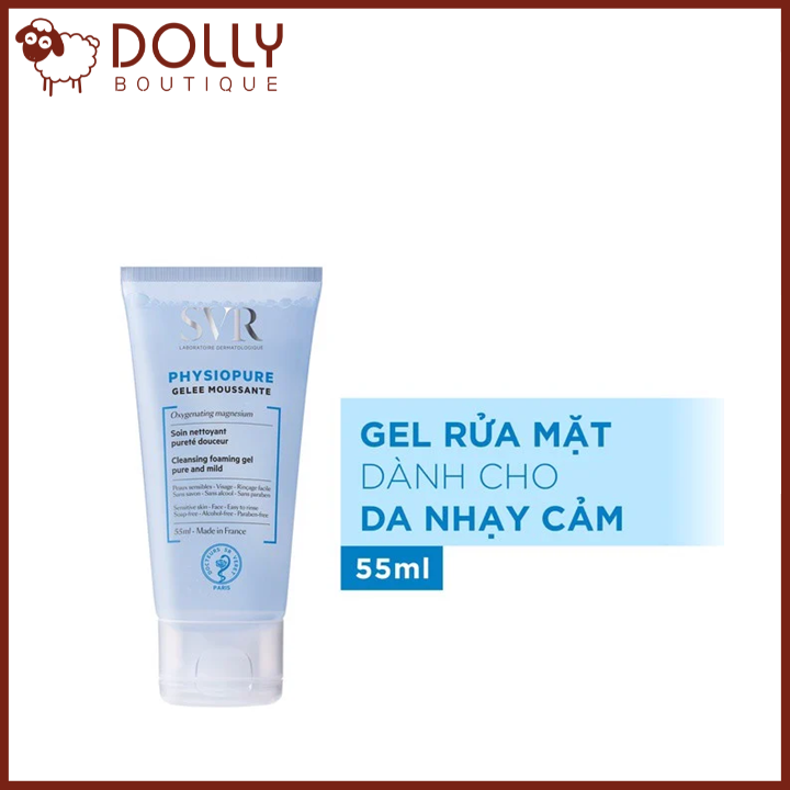 Sữa Rửa Mặt SVR Physiopure Gelee Moussante Cleansing Foaming Gel 55ml