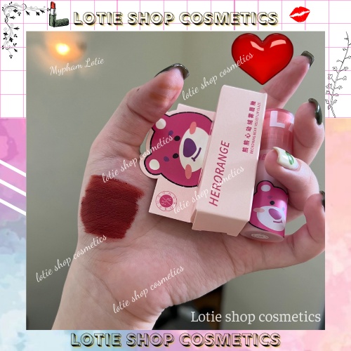 Son kem Herorange gấu cute bản dupe A12