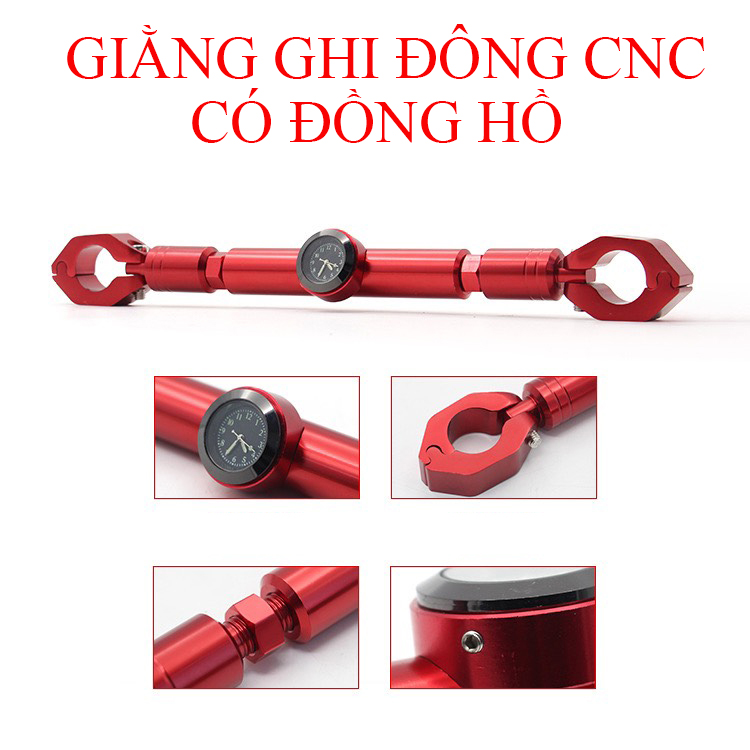 Thanh giằng ghi đông cnc cao cấp ate có đồng hồ