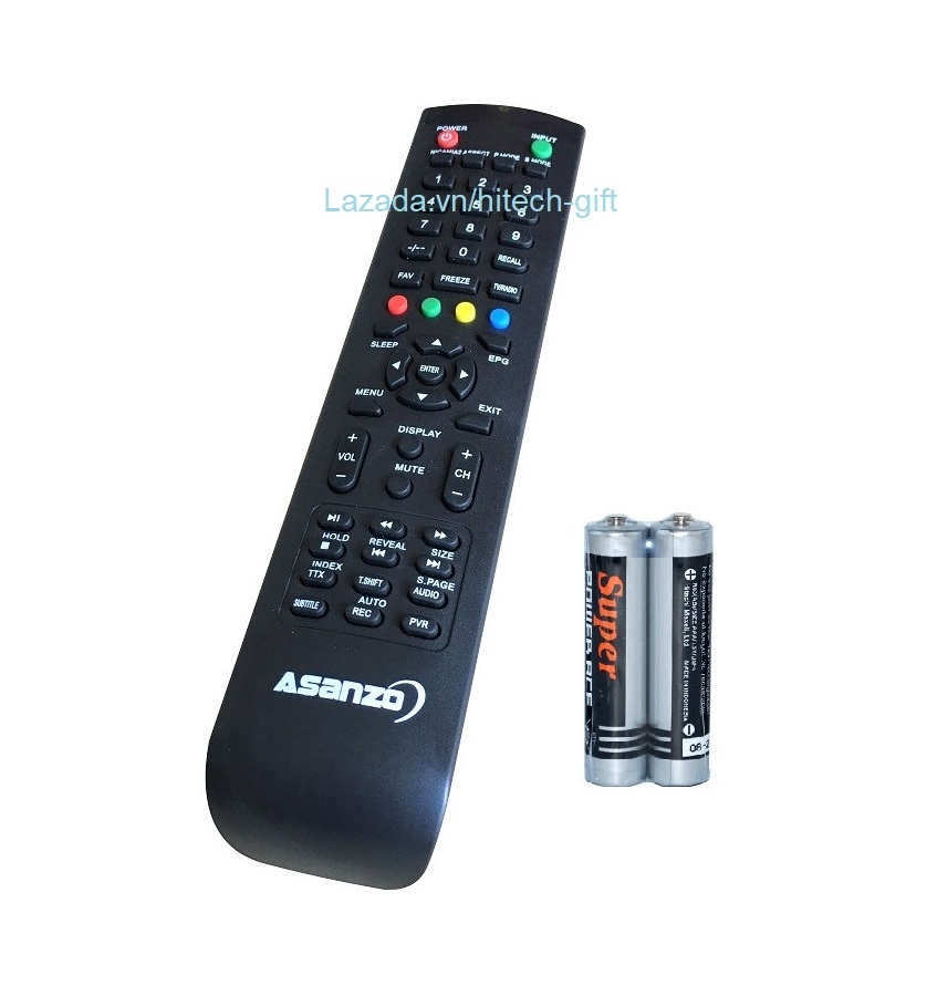 Remote Điều Khiển Tivi ASANZO, TV LCD, LED P Mode Kèm Pin