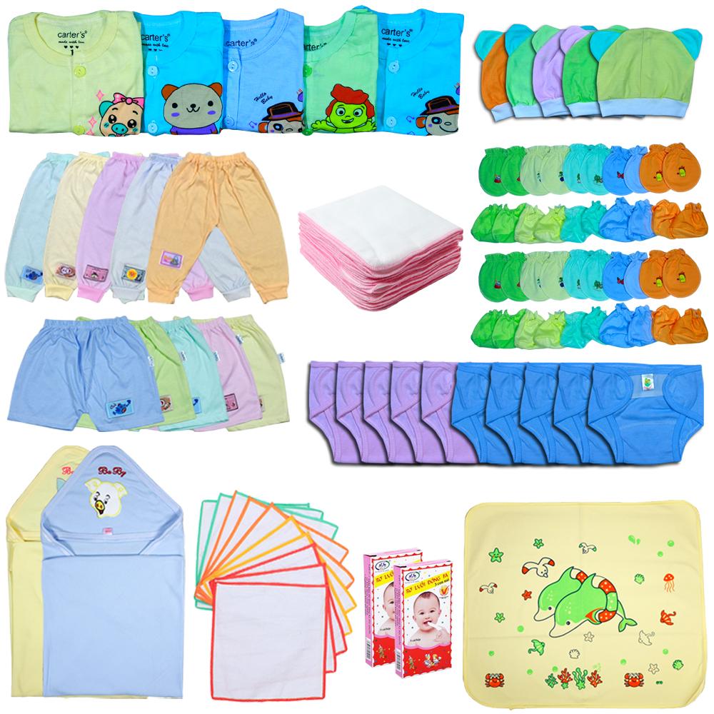 Combo gồm 83 Món Đồ Dùng Cho Bé Sơ Sinh từ 2-6kg 83ACM (ảnh thật) - Booba.shop ( đồ cho trẻ sơ sinh )